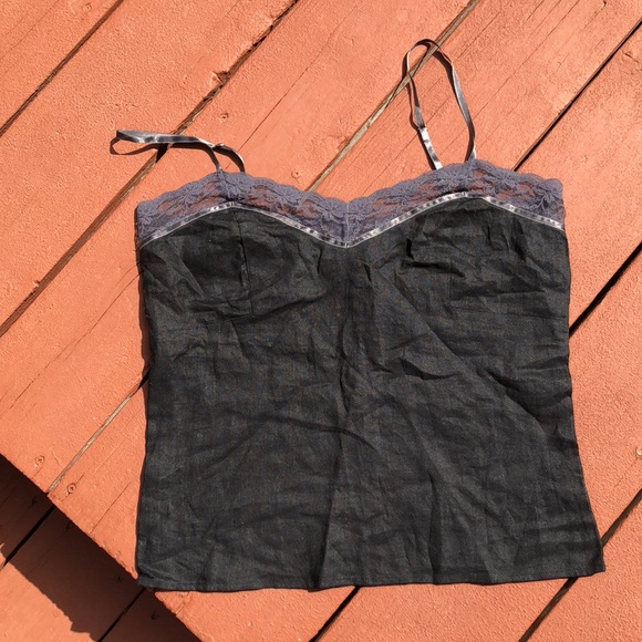 The Limited Tops - NWT THE LIMITED LACE LINEN CAMISOLE TOP, SIZE SM